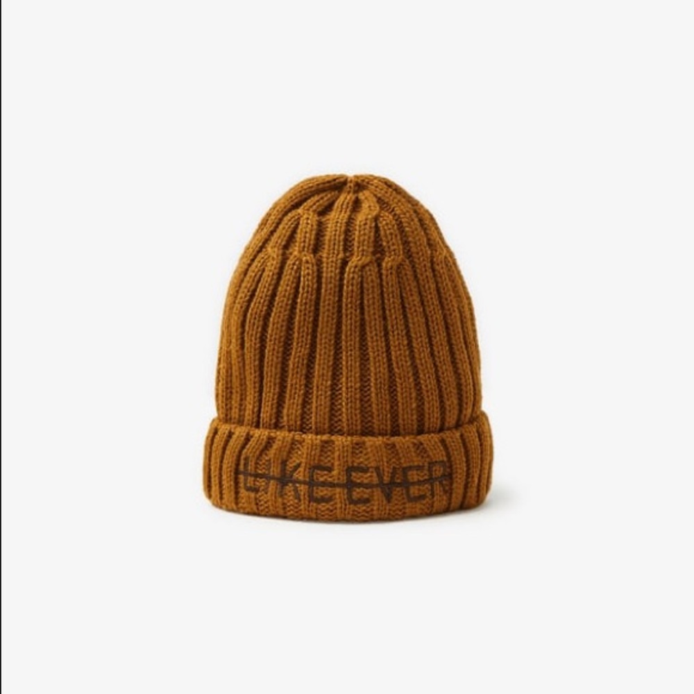 Zara beanie with slogan